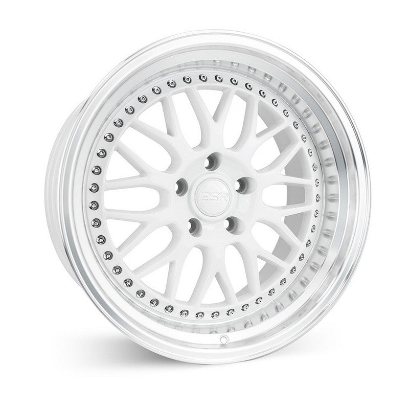 ESR SR01 GLOSS WHITE/MACHINE LIP 19x9.5 +22 5x114.3 72.6