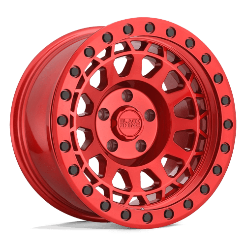 Black Rhino Hard Alloys PRIMM Candy Red W/ Black Bolts 17x9 +0 6X135 87.1