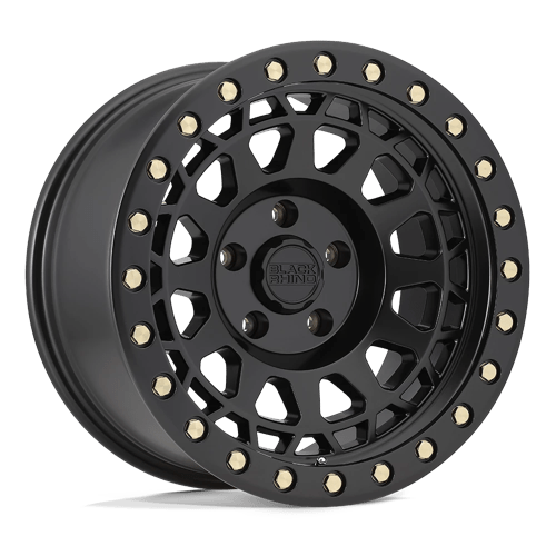 Black Rhino Hard Alloys PRIMM Matte Black W/ Brass Bolts 17x9 -18 5X127 71.6