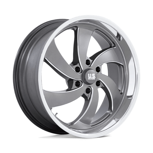 US Mag U133 DESPERADO Anthracite Milled Diamond Cut Lip 22x10 +25 6X139.7 78