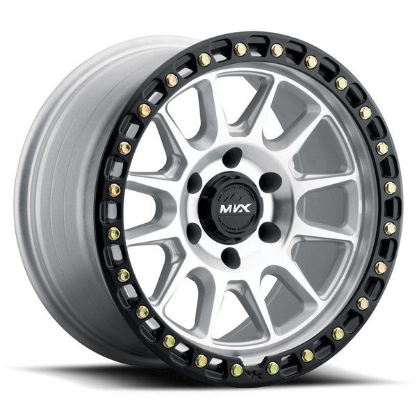MVX VX12 Silver-Machined Face - Black Lip 20x9 +18 6X135 87.1