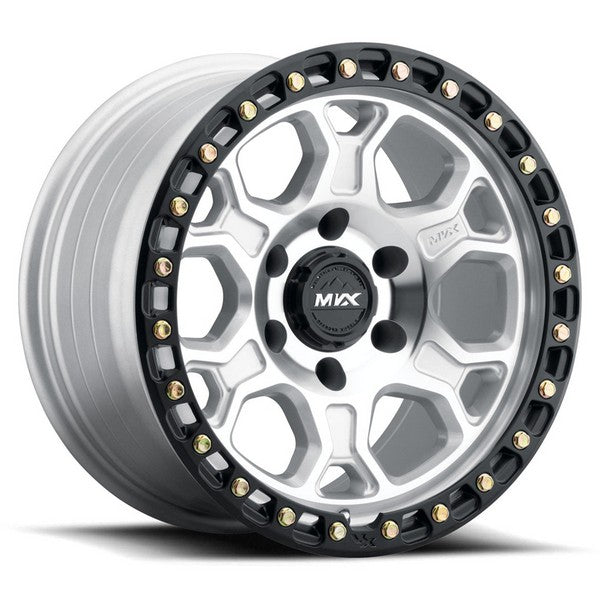 MVX VX62 Silver-Machined Face - Black Lip 20x9 +12 6X139.7 106.1
