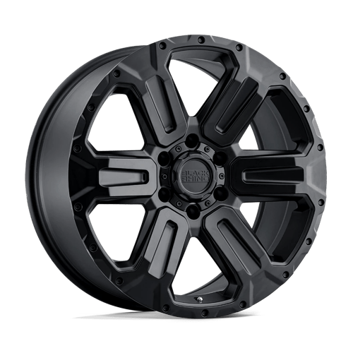 Black Rhino Hard Alloys WANAKA Matte Black 18x9 +12 6X120 67.1
