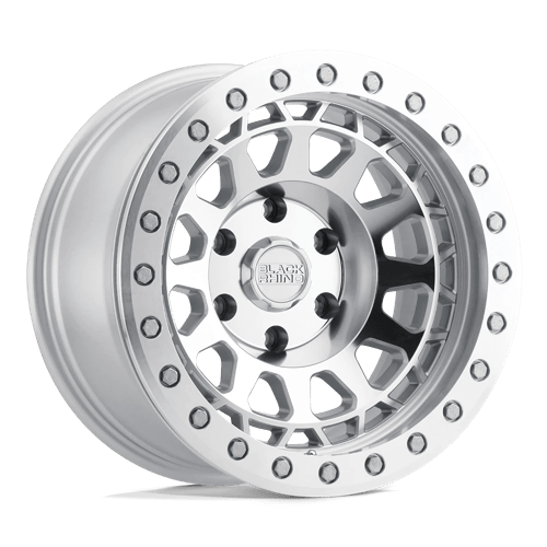 Black Rhino Hard Alloys PRIMM Silver W/ Mirror Face & Machined Ring 20x9.5 -18 5X127 71.6