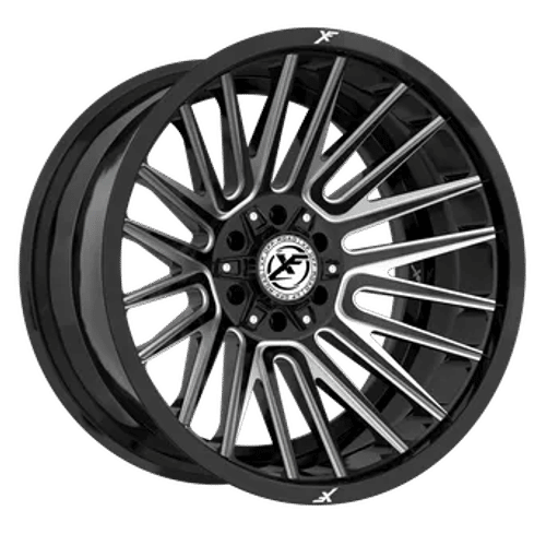 XF OFFROAD XF-234 Gloss Black Milled 22x12 -44 6x135/6x139.7 106.4