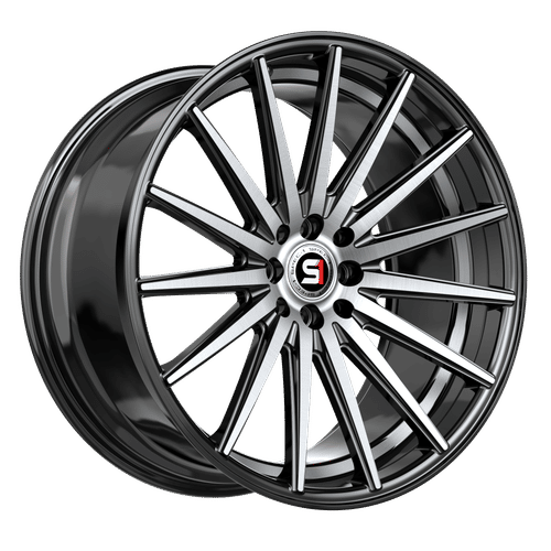 SPEC-1 RACING SP-69 Gloss Black Machined / Undercut 17x7.5 +42 5x114.3/5x100 73.1