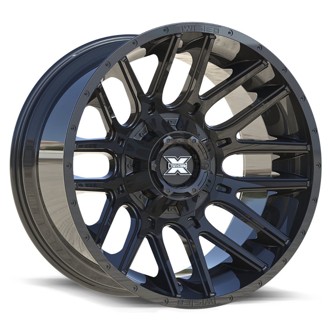 TWISTED OFF-ROAD TW3 Gloss Black 20x10 -18 8x165.1/8x180 0