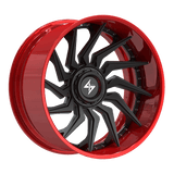 SENTALI BARREL FORGED XTREME BFX4 Red Lip / Matte Black Centre 22x10 -24 8x165.1/8x180 125.2
