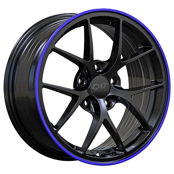 DAI Wheels SKY Gloss Black - Purple Lip 18x8.0 +40 5x114.3 73.1