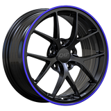 DAI Wheels SKY Gloss Black - Purple Lip 18x8.0 +40 5x114.3 73.1
