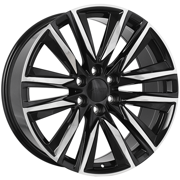 ART Replica REPLICA 354 Gloss Black - Machined Face DURACOAT 20x9.0 +28 6x139.7 77.8