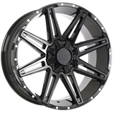 Ruffino HARD PHANTOM Gloss Black 20x9.0 +20 5x127/5x139.7 77.8