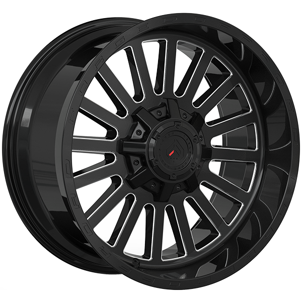 Forged Wheels XR108 Gloss Black - Milled Edge 20x10.0 -12 8x180 125.2