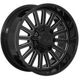 Forged Wheels XR108 Gloss Black - Milled Edge 20x10.0 -12 8x180 125.2