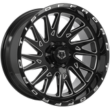 TIS Wheels 547 Gloss Black - Milled Edge 20x10.0 -19 6x139.7 106.1