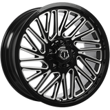 TIS Wheels 553 Gloss Black - Milled Edge 20x9.0 +18 5x127/5x139.7 87.1