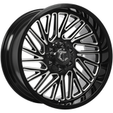 TIS Wheels 553 Gloss Black - Milled Edge 20x10.0 -12 6x135/6x139.7 106.1