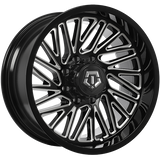 TIS Wheels 553 Gloss Black - Milled Edge 20x10.0 -12 8x170 125.2