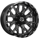 TIS Wheels 560 Gloss Black - Milled Edge 20x10.0 -19 8x165.1 125.2