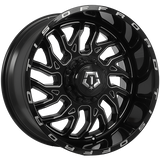 TIS Wheels 544 Gloss Black - Milled Edge 22x10.0 -19 5x127/5x139.7 78.1