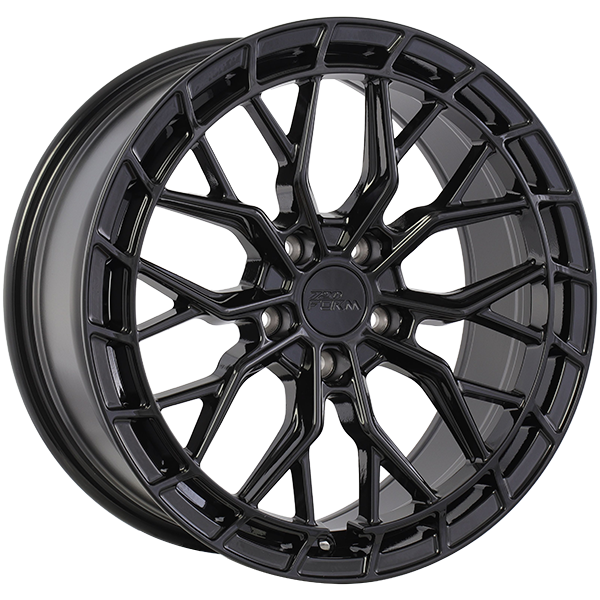 720 Form FF19 Gloss Black 19x8.5 +45 5x108 63.4