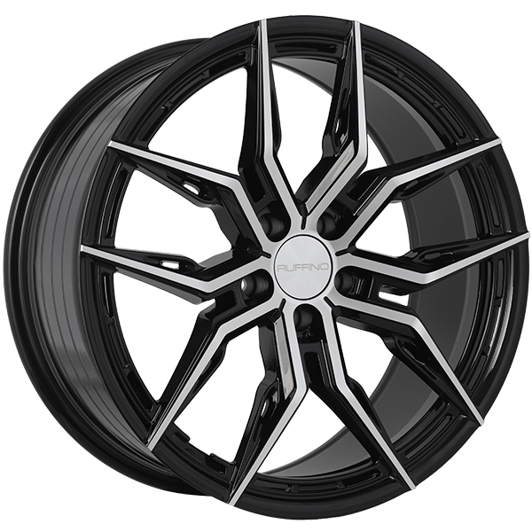 Ruffino ELEGANZA Gloss Black - Machined Face 19x8.5 +40 5x114.3 67.1