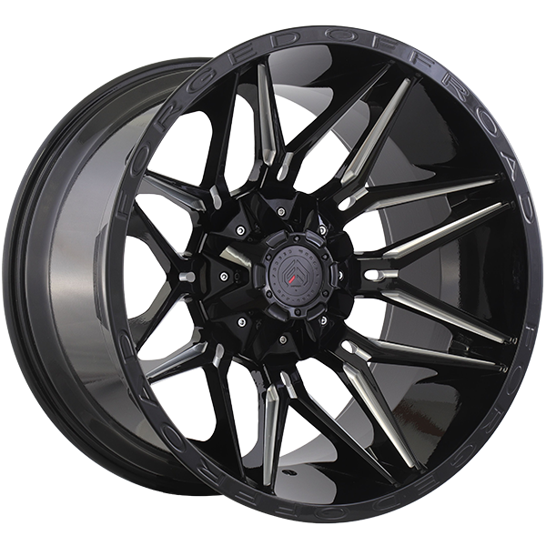Forged Wheels XR111 Gloss Black - Milled Edge 20x12.0 -44 6x135/6x139.7 108.1