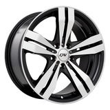 DAI Wheels TARGET Gloss Black - Machined Face 15x6.5 +40 4x100 73.1