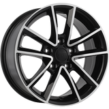 ART Replica REPLICA 48 Gloss Black - Machined Face 17x7.5 +35 5x127 71.5