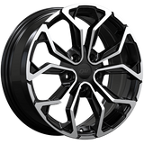 DAI Wheels MUSE Gloss Black - Machined Face 17x7.0 +40 5x114.3 67.1