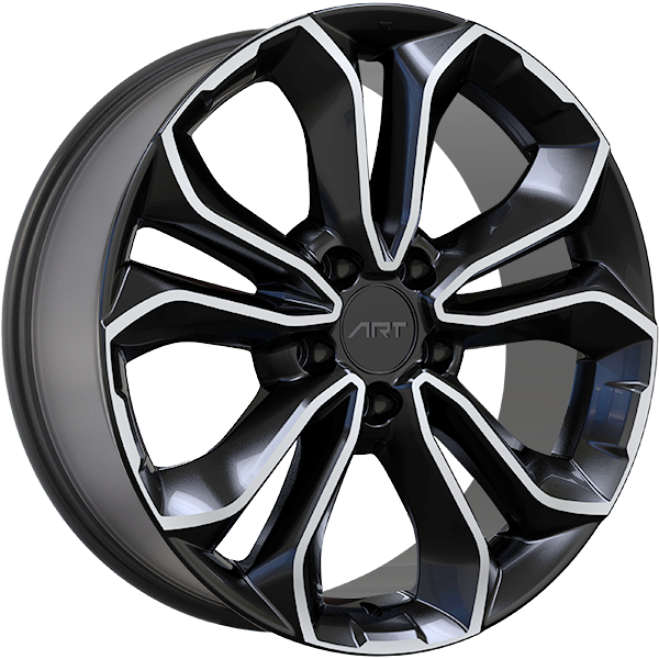 ART Replica REPLICA 301 Gloss Black - Machined Face 18x7.5 +45 5x120 64.1