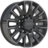 ART Replica REPLICA 414 Gloss Black - Milled Edge 20x8.5 +18 8x165.1 125.2