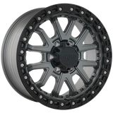 Ruffino HARD DUNE Satin Gray - Black Lip 18x8.5 +15 6x139.7 108.1