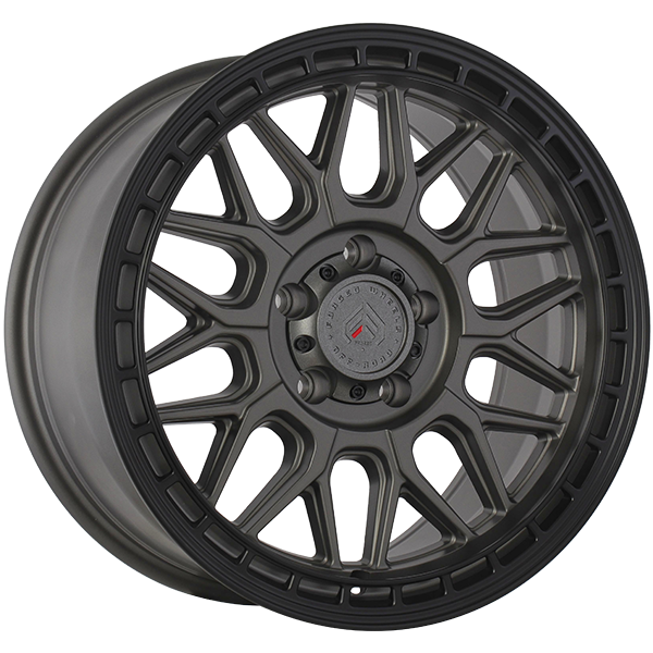 Forged Wheels XR11 Satin Gray - Black Lip 17x9.0 +10 5x127 71.5