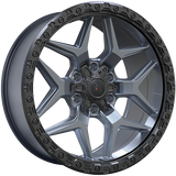 Forged Wheels XR13 Satin Gray - Black Lip 20x9.0 +15 6x135/6x139.7 108.1