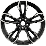 RAC Replica B38 Gloss Black - Machined Face 20x8.5 +25 5x112 66.6
