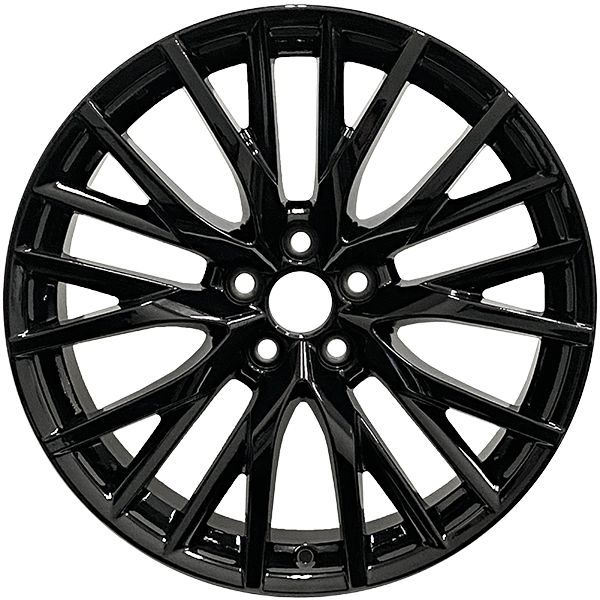 RAC Replica LX2 Gloss Black 20x8.0 +30 5x114.3 60.1