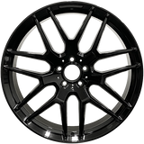 RAC Replica M12 Gloss Black 20x8.5 +35 5x112 66.6