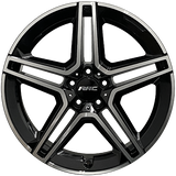 RAC Replica M25 Black - Machined Face 20x9.5 +45 5x112 66.6