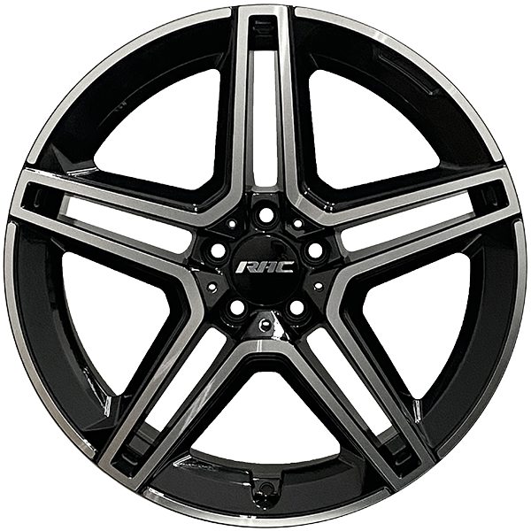 RAC Replica M25 Black - Machined Face 22x9.5 +45 5x112 66.6