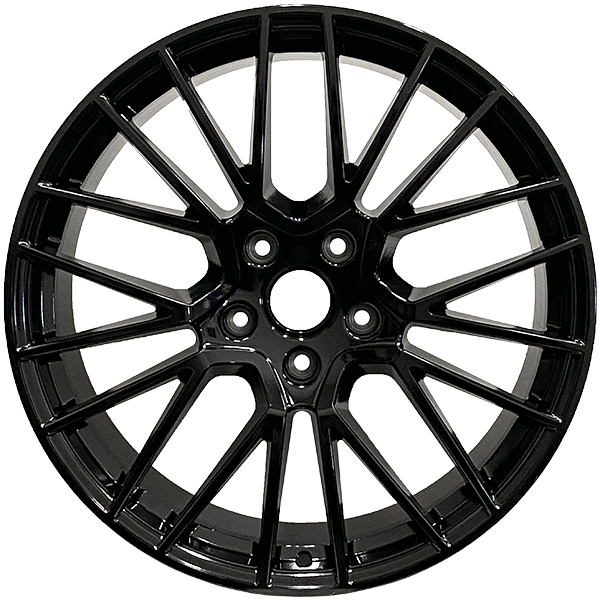 RAC Replica P09 Gloss Black 21x11.0 +58 5x130 71.6