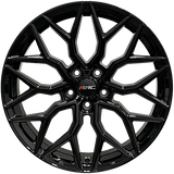 RAC RR19 Gloss Black 20x9.0 +30 5x112 66.6