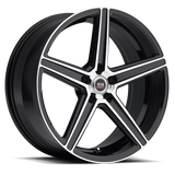 SPEC-1 RACING SP-8 Gloss Black Machined 20x10.5 +25 5x115 74.1