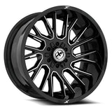 XF OFFROAD XF-230 Gloss Black Machined 22x12 -44 8x165.1/8x180 125.2