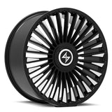 SENTALI LUXX TURBINE Gloss Black Milled Tips 22x10 +20 6x135/6x139.7 106.1