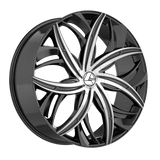 AZARA AZA-541 Gloss Black Machined 18x8 +35 5x112/5x114.3 74.1