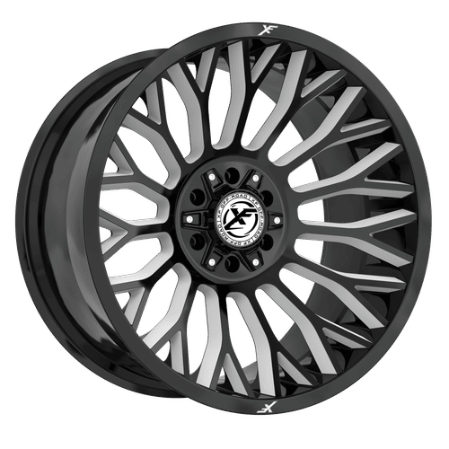 XF OFFROAD XF-237 Gloss Black Milled 20x10 -12 6x135/6x139.7 106.4