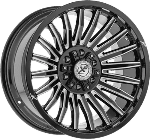 XF OFFROAD XF-231 Gloss Black Milled 22x12 -44 6x135/6x139.7 106.4