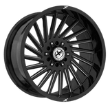 XF OFFROAD XF-239 Gloss Black Milled 22x12 -44 8x165.1/8x170 125.2