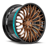 SENTALI BARREL SB1 Gloss Black Lip / Gloss Bronze Centre 19x10.5 +25 5x112 66.6